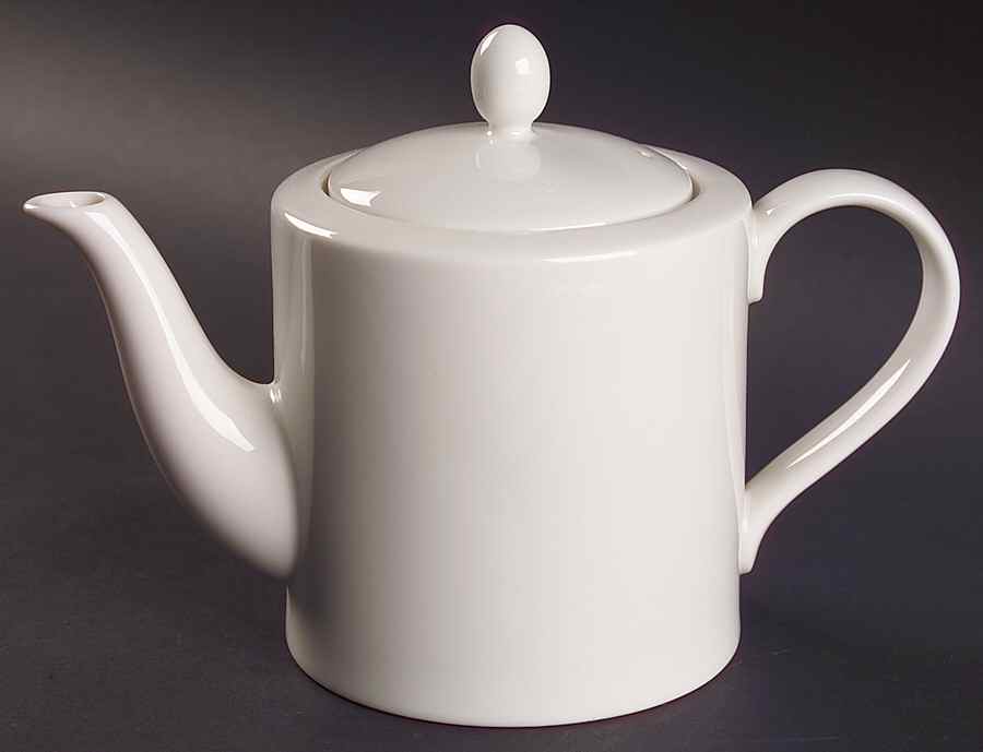 Studio White Teapot & Lid by Royal Doulton-1
