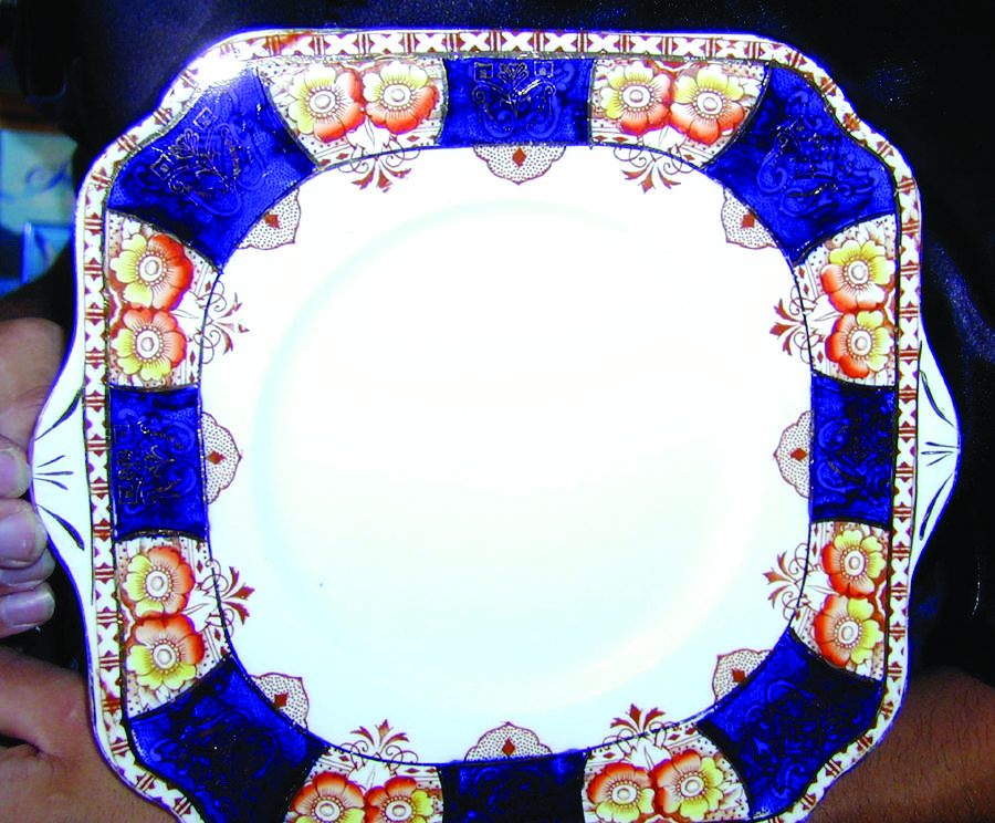 3701 Square Handled Cake Plate by Royal Vale-1
