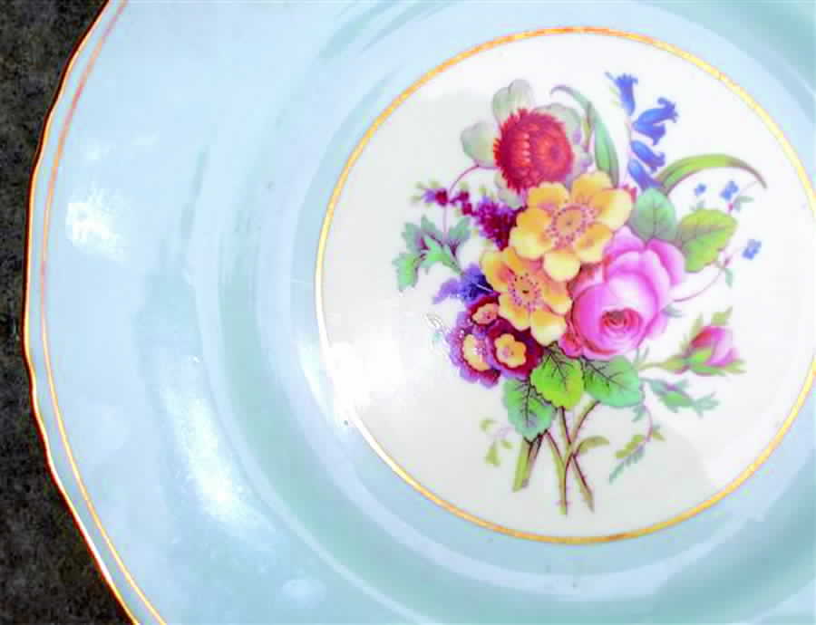 Z2276 Blue Dinner Plate by Royal Worcester-1