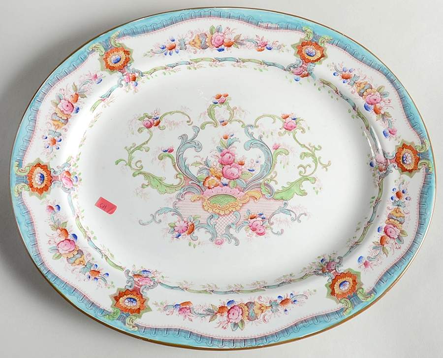 H9120 (Smooth) 15" Oval Serving Platter by Royal Cauldon-1