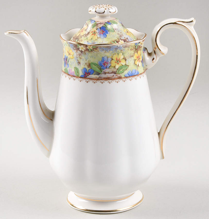 Mary's Garden Mini Coffee Pot & Lid by Royal Albert-1