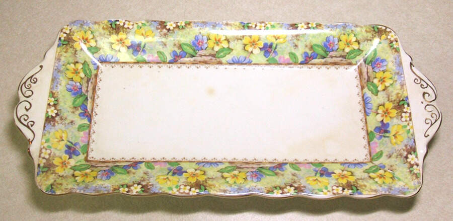 Mary's Garden Large Sandwich Tray by Royal Albert-1