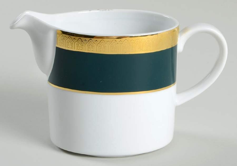 Royal Collection Emerald Green Creamer by Royal Porcelain-1