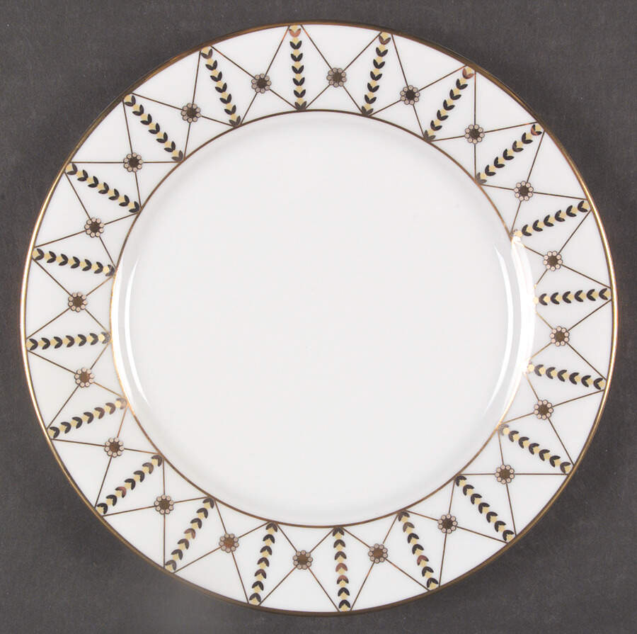 Gold Buffet Dinner Plate by Royal Gallery-1