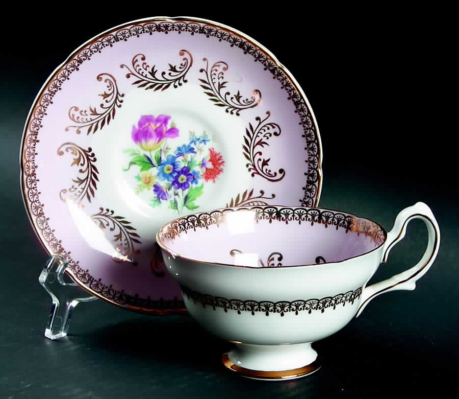 8721 Footed Cup & Saucer Set by Royal Grafton-1