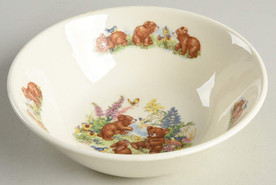 Honey Bears Child's Bowl by Royal Kent (England)-1