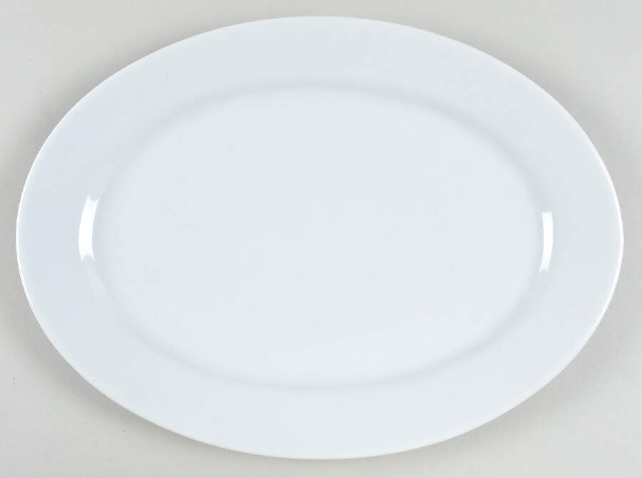 Whiteware (Round) 14" Oval Serving Platter by Royal Limited-1