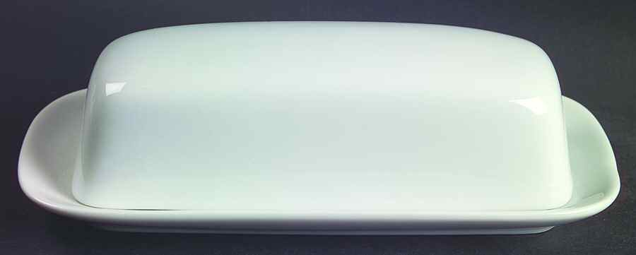 Whiteware (Round) 1/4 Lb Covered Butter by Royal Limited-1