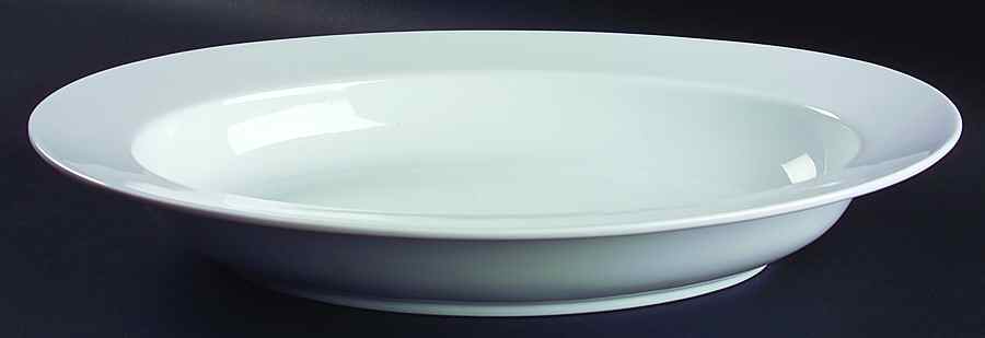 Whiteware (Round) 17" Oval Serving Bowl by Royal Limited-1