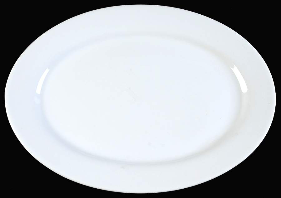 Whiteware (Round) 13" Oval Serving Platter by Royal Limited-1