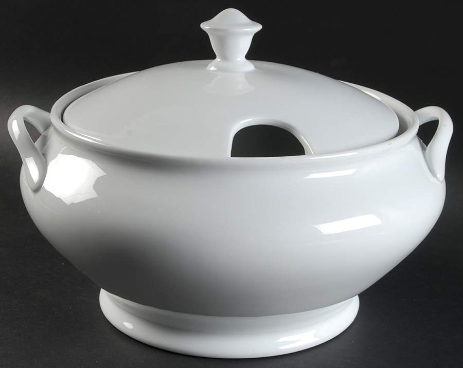 Whiteware (Round) Tureen &  Lid by Royal Limited-1