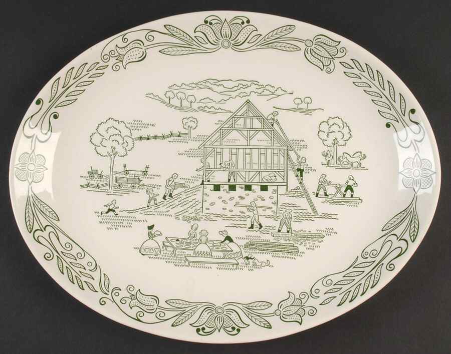Wayne County 13" Oval Serving Platter by Royal (USA)-1