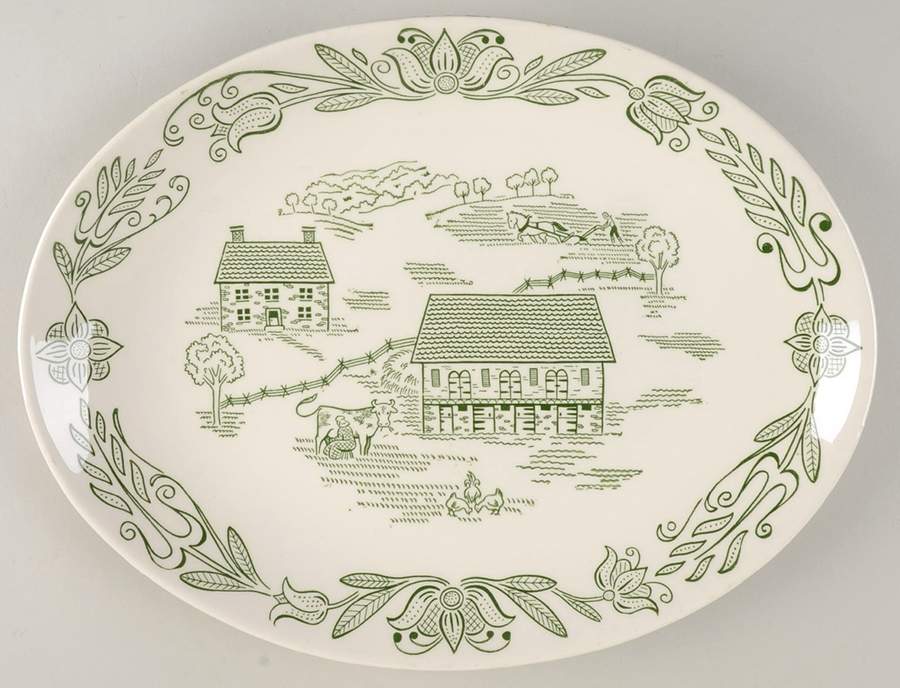 Wayne County 11" Oval Serving Platter by Royal (USA)-1