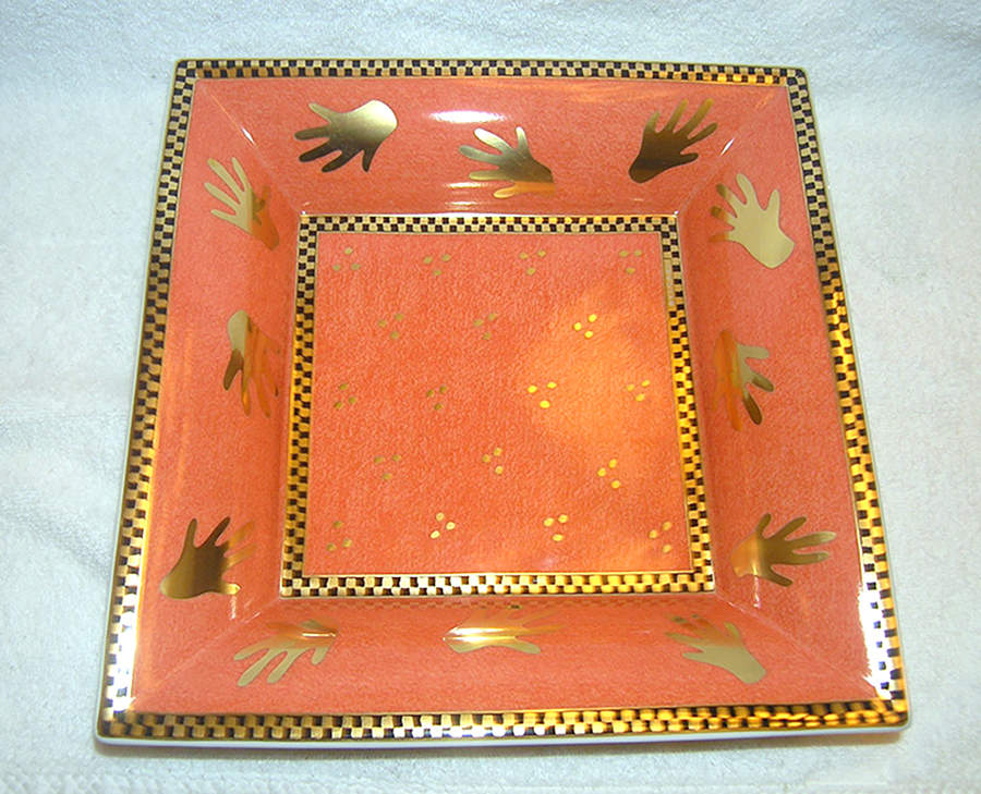 Mani Al Vento 11" Square Tray by Rosenthal - Continental-1