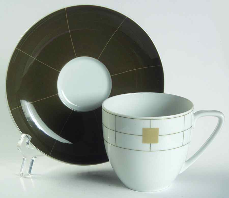 Piazza Pizzigone Flat Cup & Saucer Set by Rosenthal - Continental-1