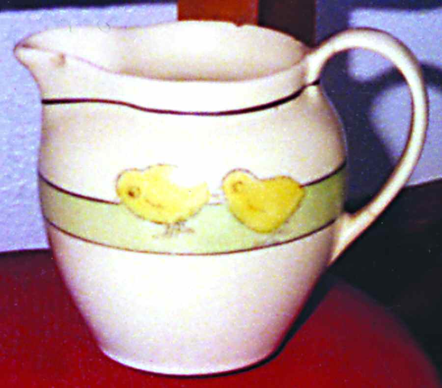 Juvenile Chicks Child's Milk Pitcher by Roseville-1