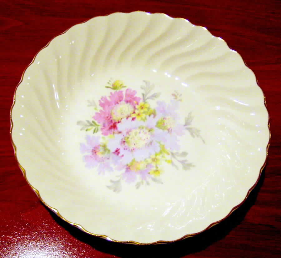 Honey Lee (Gold Trim) Coupe Soup Bowl by Royal (USA)-1