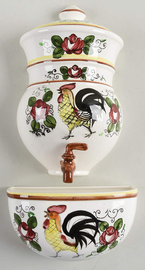 Early Provincial 2 Piece Lavabo Set by Royal Sealy-1