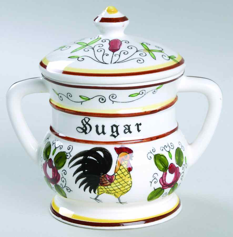 Early Provincial Sugar Bowl & Lid by Royal Sealy-1