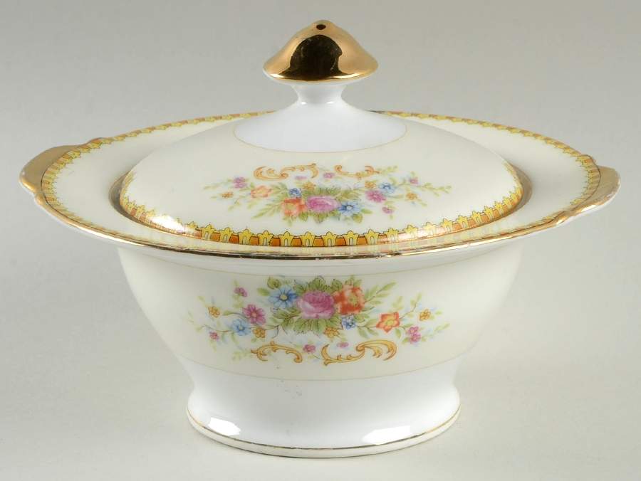 RCJ10 Sugar Bowl & Lid by Royal China Japan-1