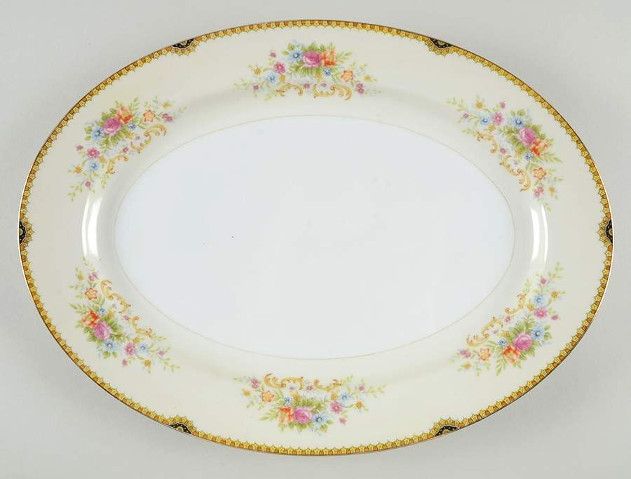 RCJ10 14" Oval Serving Platter by Royal China Japan-1