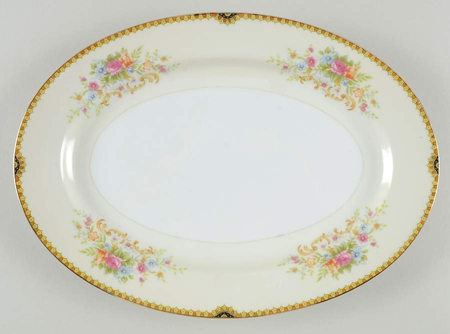 RCJ10 12" Oval Serving Platter by Royal China Japan-1