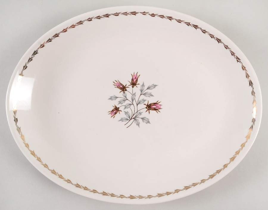 Whisper 13" Oval Serving Platter by Royal (USA)-1