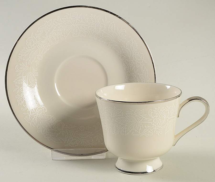 Celestial Footed Cup & Saucer Set by Royal Castle-1