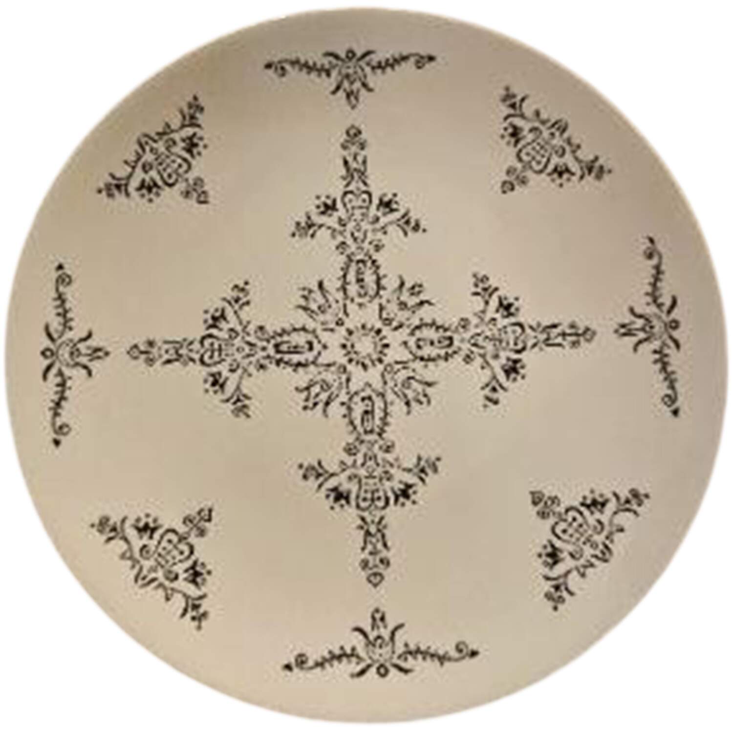 Reminiscence Black Dinner Plate by Royal (USA)-1