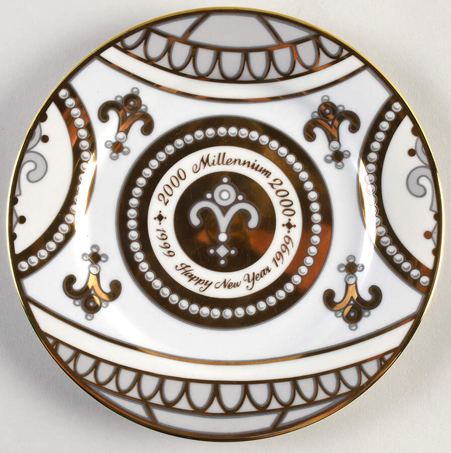 Gold Buffet (Millennium) Salad Plate by Royal Gallery-1