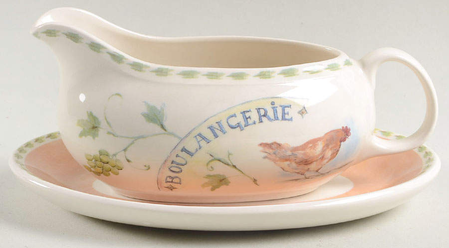 Cafe Provence Gravy Boat & Underplate by Royal Stafford-1