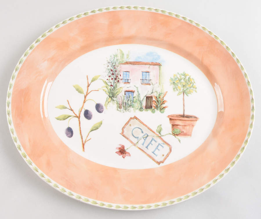 Cafe Provence 14" Oval Serving Platter by Royal Stafford-1