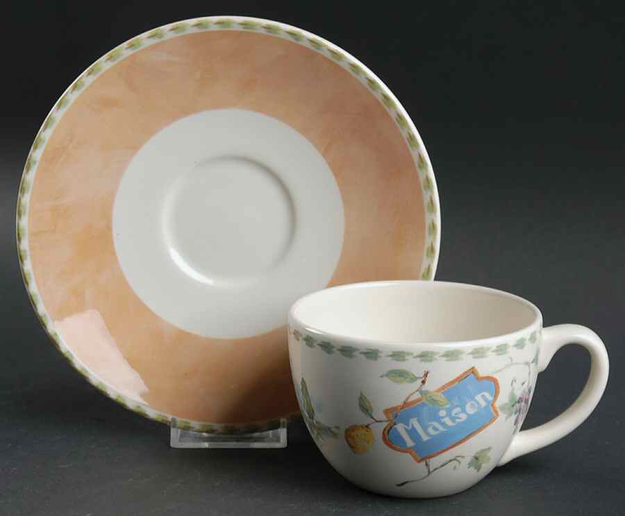 Cafe Provence Jumbo Cup & Saucer Set by Royal Stafford-1