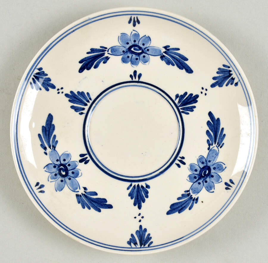Delfts Blauw Saucer for Demitasse Cup by Regina (Holland)-1