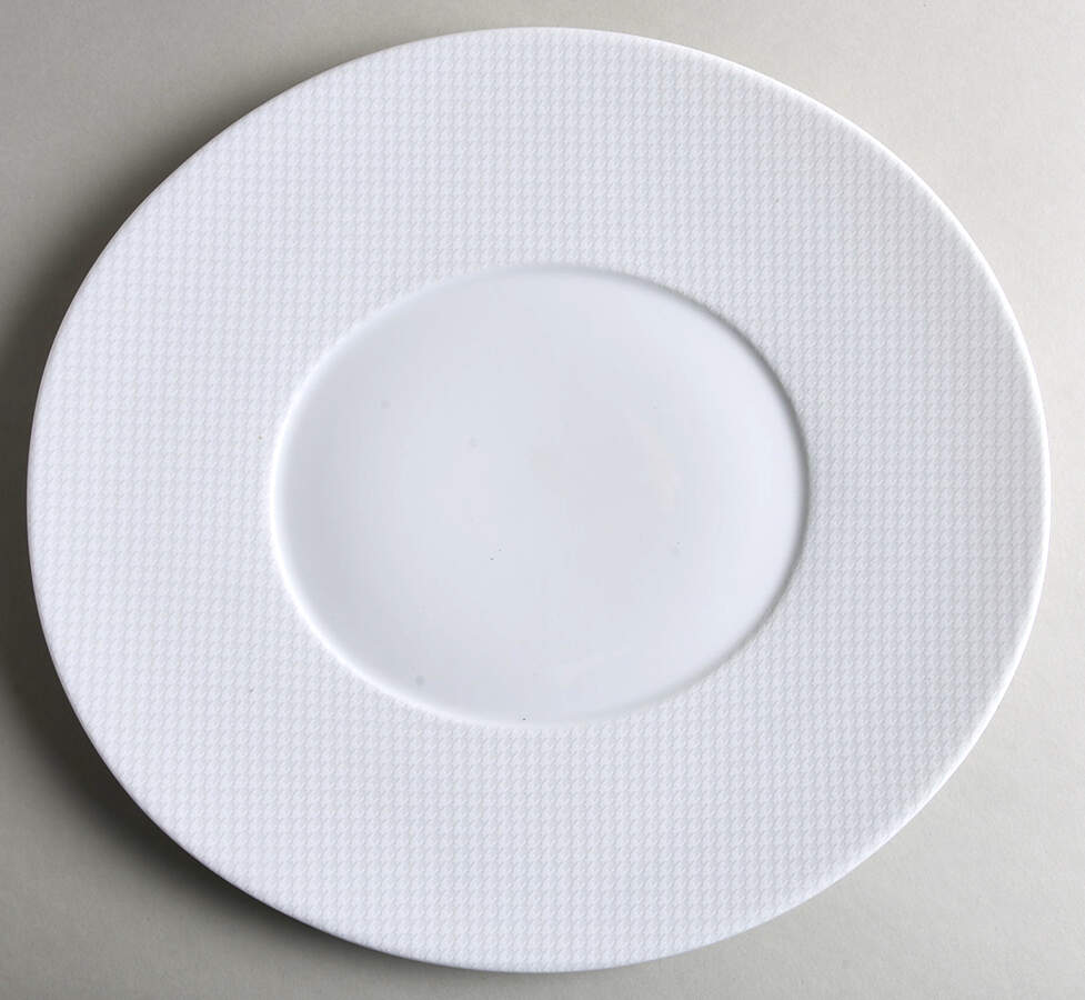 Checks 12" Oval Serving Platter by Raynaud-1