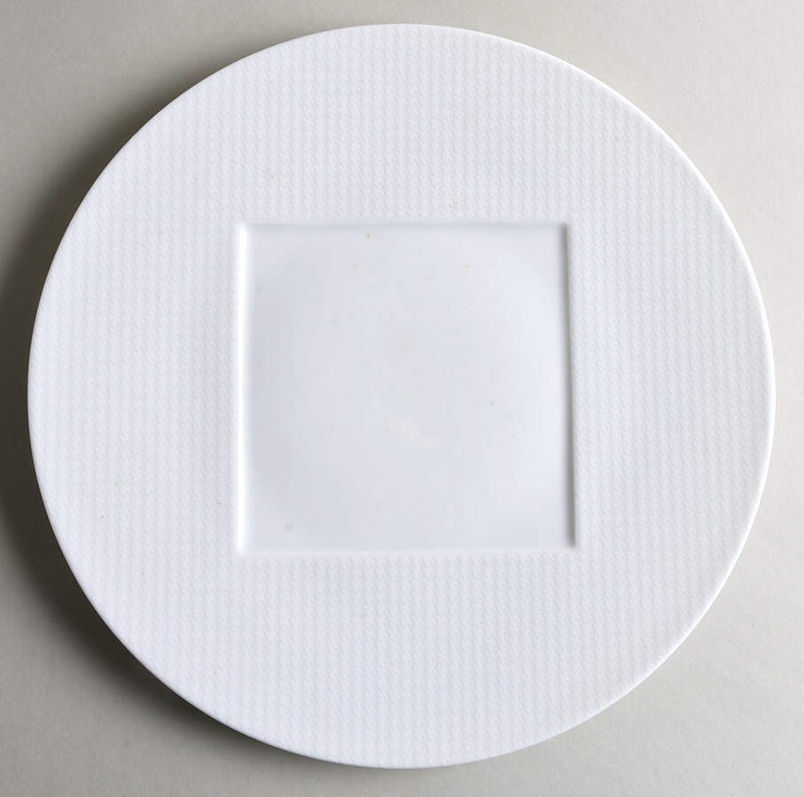 Checks Dinner Plate by Raynaud-1