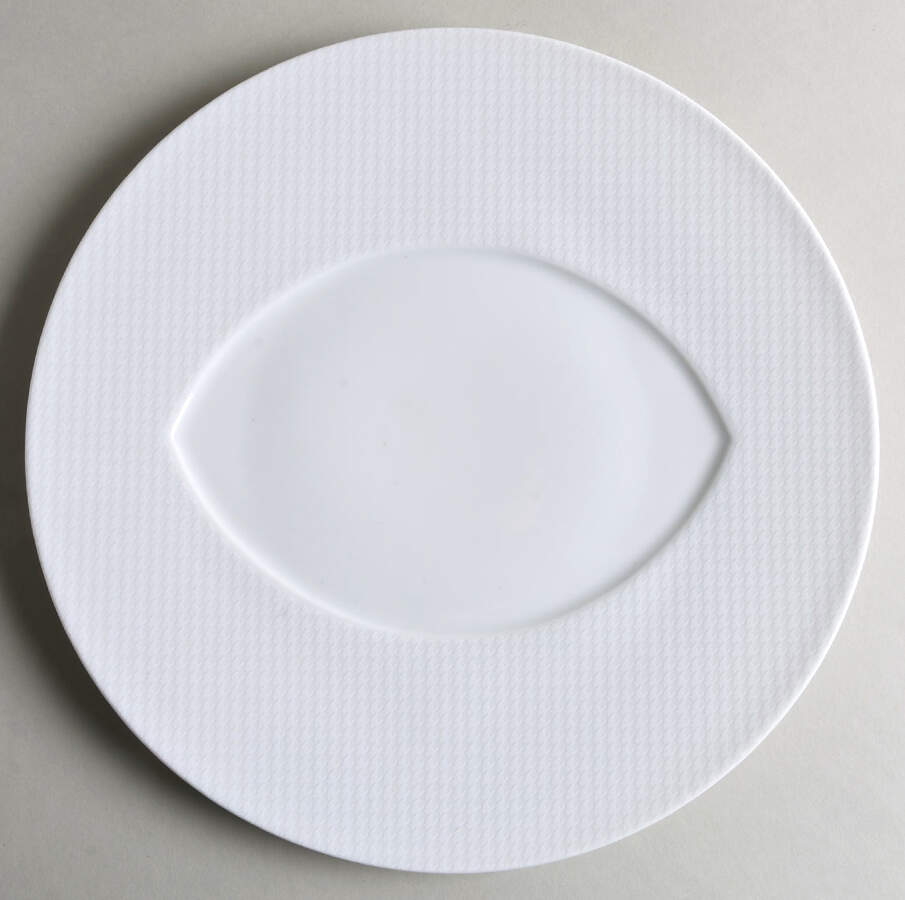 Checks Dinner Plate by Raynaud-1