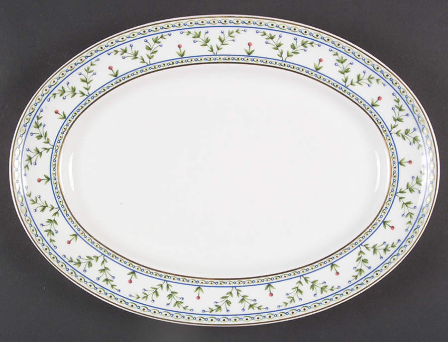Heloise 14" Oval Serving Platter by Raynaud-1