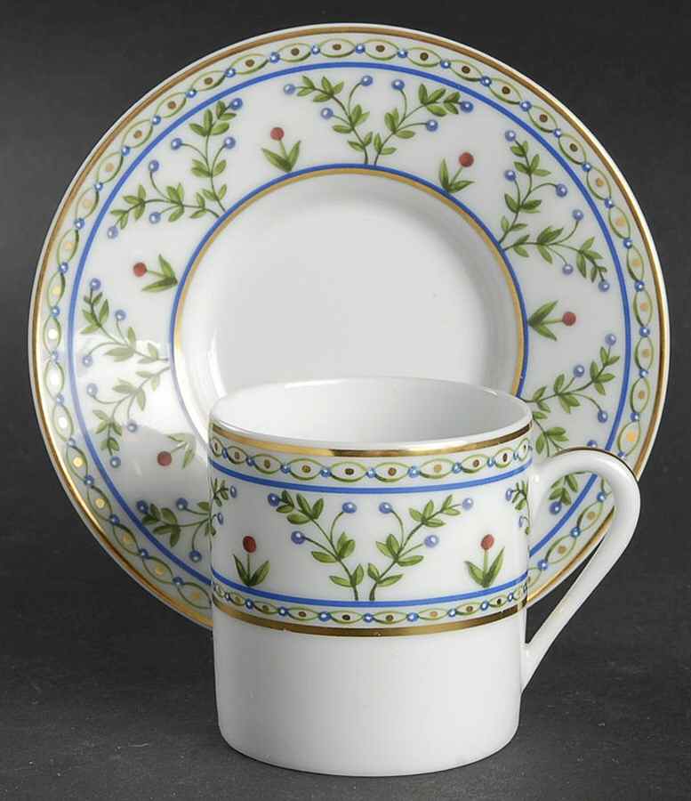 Heloise Flat Demitasse Cup & Saucer Set by Raynaud-1