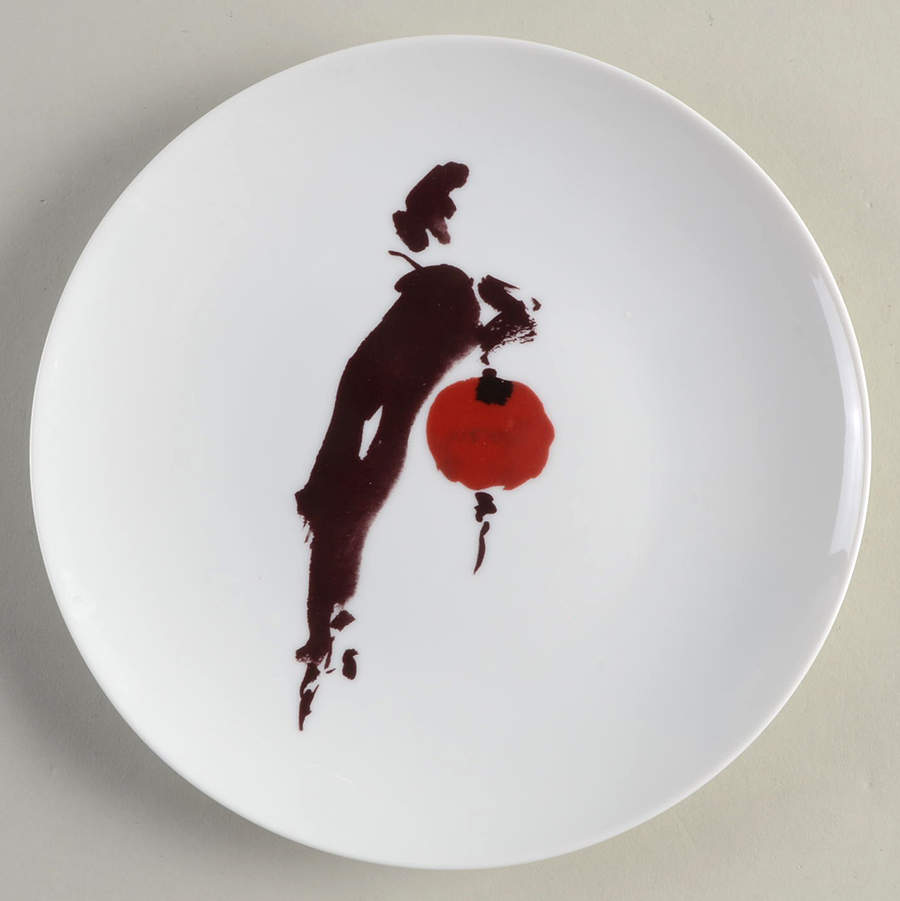 Marquises & Mandarins (White) Coupe Luncheon Plate by Raynaud-1