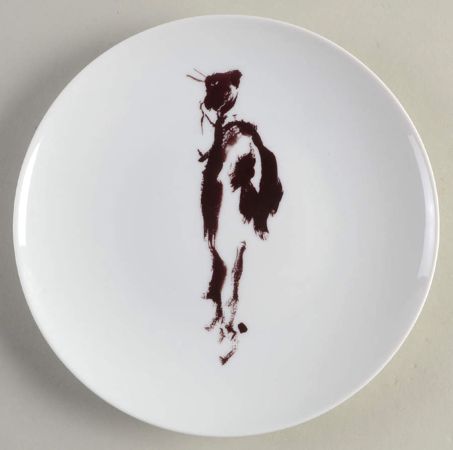 Marquises & Mandarins (White) Coupe Luncheon Plate by Raynaud-1