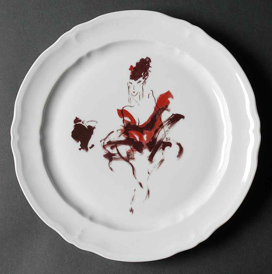 Marquises & Mandarins (White) Dinner Plate by Raynaud-1