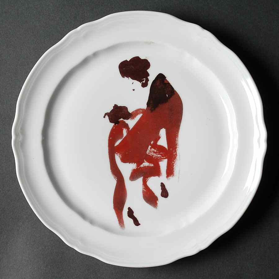 Marquises & Mandarins (White) Luncheon Plate by Raynaud-1