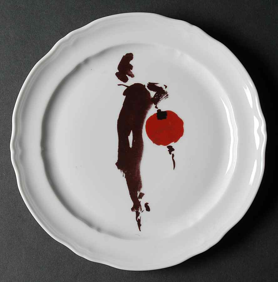 Marquises & Mandarins (White) Luncheon Plate by Raynaud-1