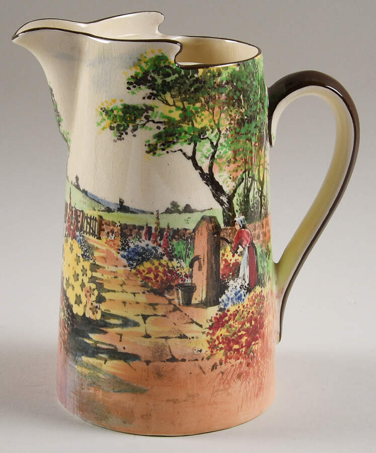 Country Garden Hot Water Jug No Lid by Royal Doulton-1