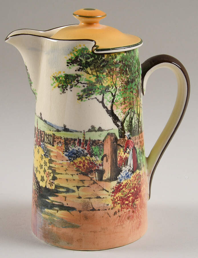 Country Garden Hot Water Jug & Lid by Royal Doulton-1