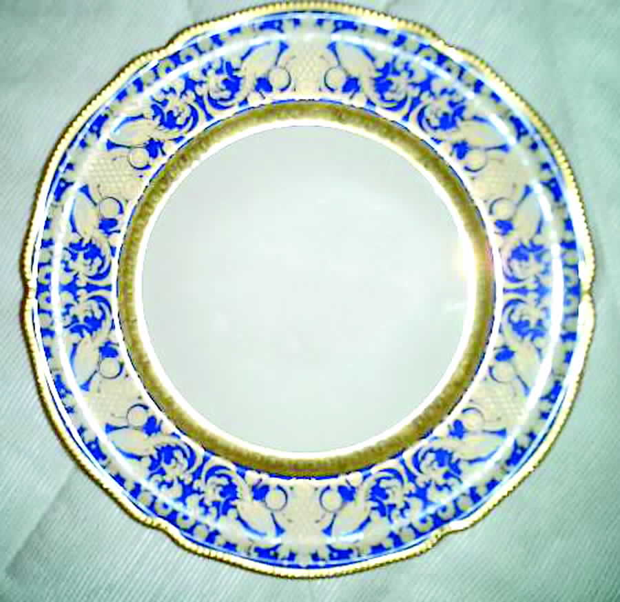 1063 Blue Dinner Plate by Rosenthal - Continental-1