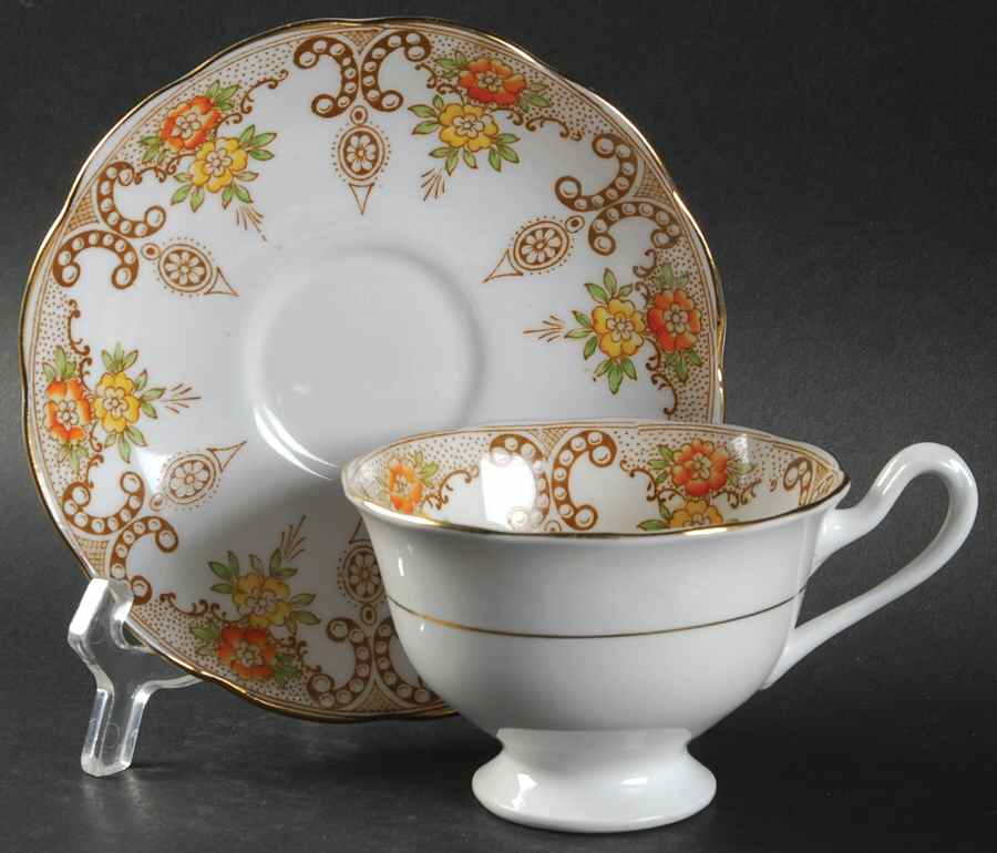 8439 Footed Cup & Saucer Set by Royal Albert-1