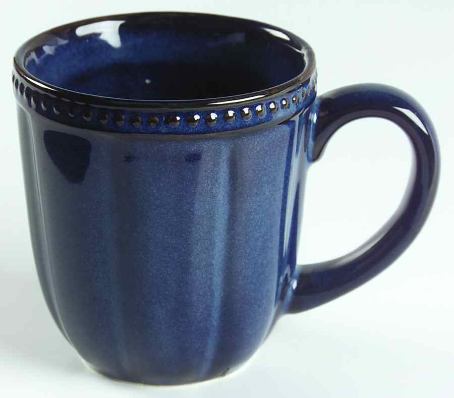 Hobnail Blue Mug by Roscher & Co-1