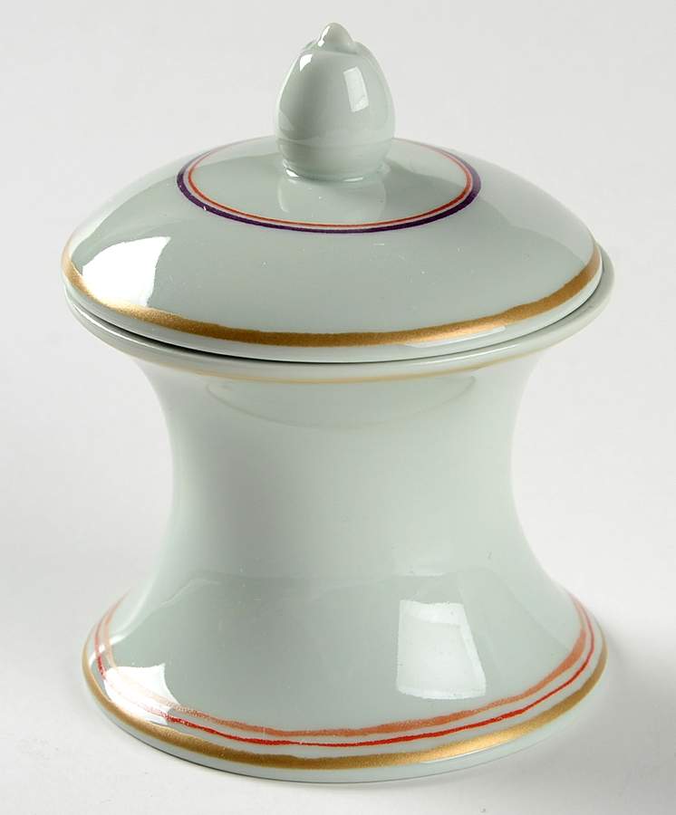 Nature Celadon Mini Sugar Bowl & Lid by Raynaud-1